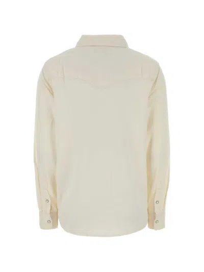 Levi's Ivory Lyocell Blend Iconic Western Shirt In Neutral