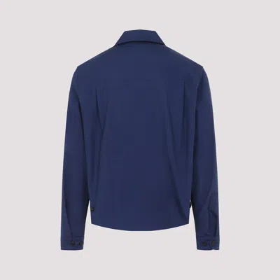 Prada Polyester Jacket 48 In Blue
