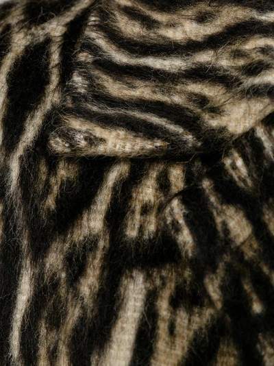 Shop Rochas Zebra Print Coat