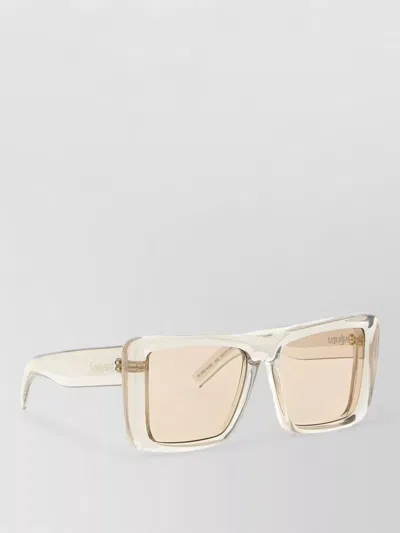 Saint Laurent Sl 900 Howl Rectangular Transparent Frame Sunglasses In Pattern