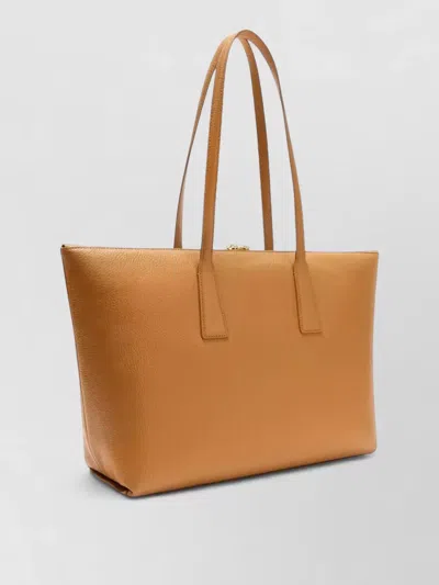 Furla Olivia Borsa Shopping L Tabacco Marrone Pelle Di Vitello Granata Donna In Brown
