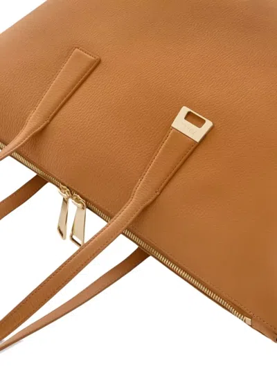 Furla Olivia Borsa Shopping L Tabacco Marrone Pelle Di Vitello Granata Donna In Brown