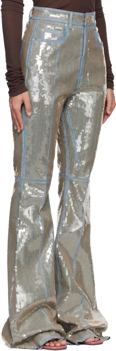 Rick Owens Jeans Bootcut In Neutral