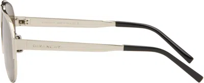 Givenchy Silver ' Bold' Sunglasses In Gray