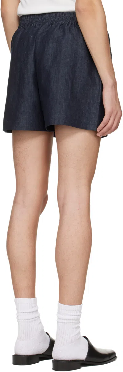 Studio Nicholson Elio Elasticated Shorts In Blue