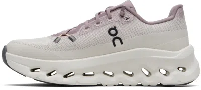 On Running Cloudtilt Lightweight Womans Sneakers In Beige And Violet In Pink