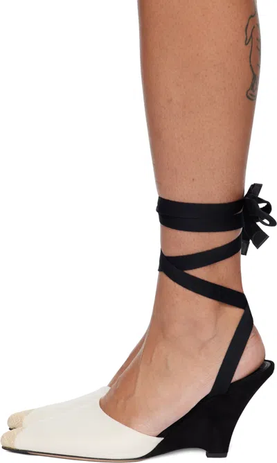 Jacquemus The High Espadrilles Colorblocked Wedge Mules In Multi