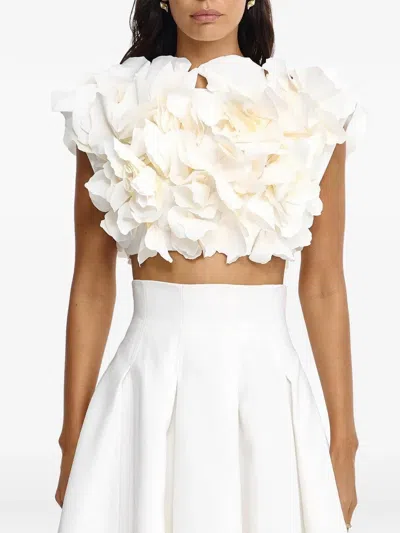 Acler Jackhill Floral Top In Neutral