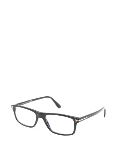 Tom Ford Rectangle-frame Glasses In Black