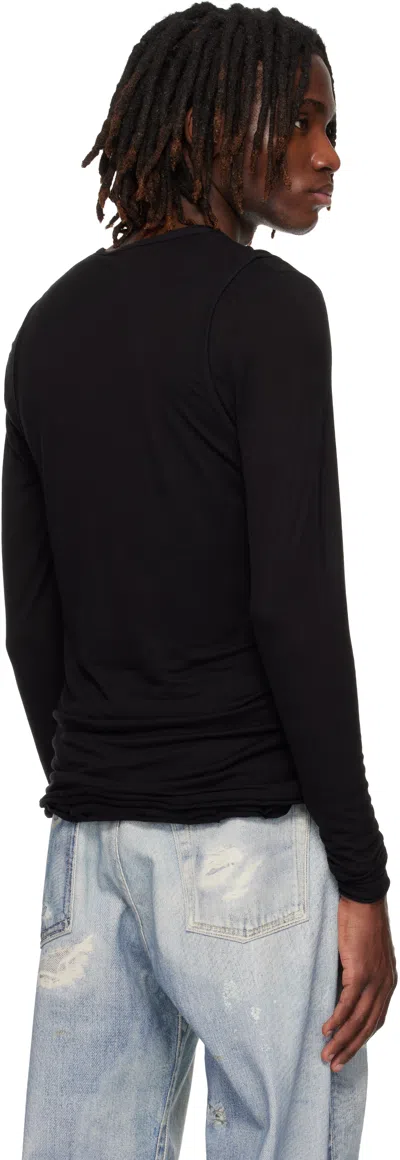Carrer Black Doria Double Layer T-shirt Set In Black