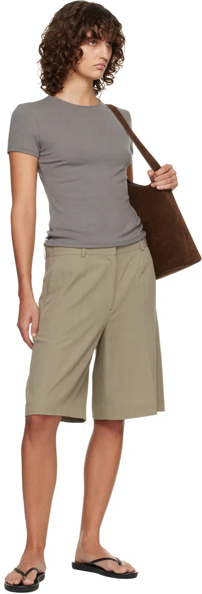 Le17septembre Gray Basic Wool T-shirt In Gray