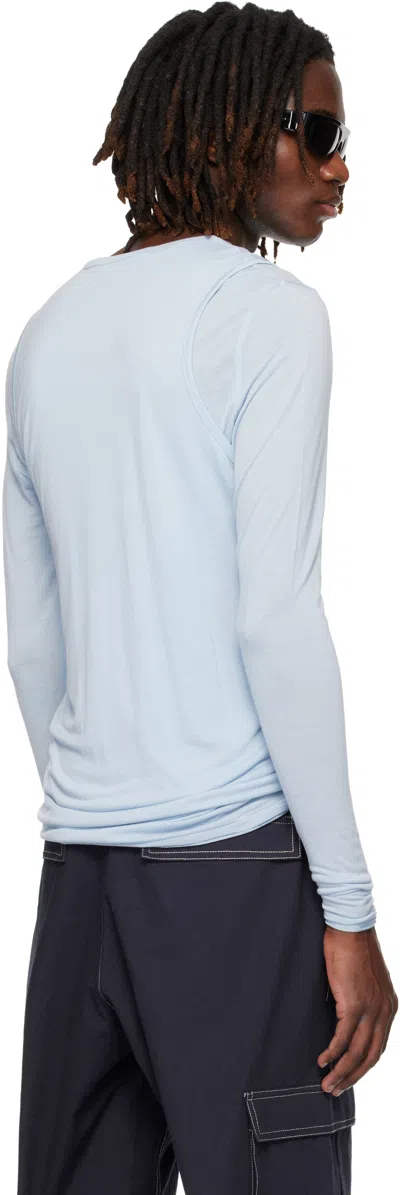 Carrer Blue Doria Double Layer T-shirt Set In Blue