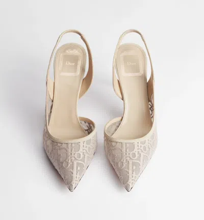 Dior Aable Slingback Pump In Neutral