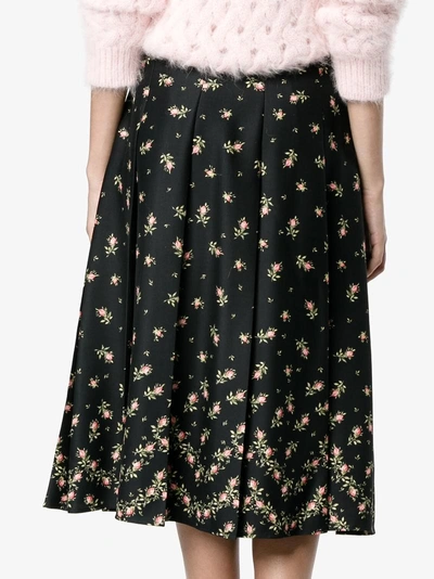 Shop Philosophy Di Lorenzo Serafini Floral Print Pleated Skirt