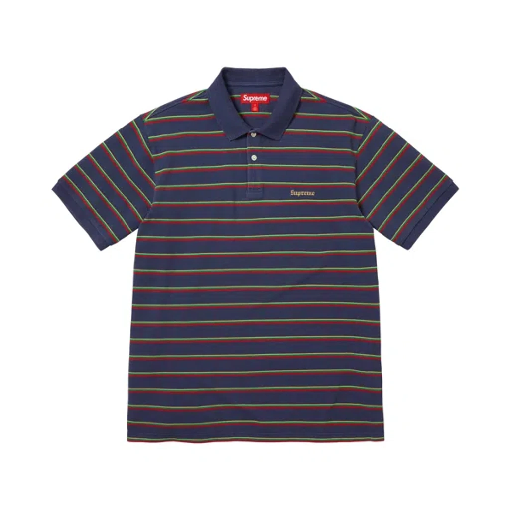トップス Supreme Washed Stripe Polo XL Pre-owned Supreme Washed Stripe Polo 'navy' | Blue | Men's Size Xl
