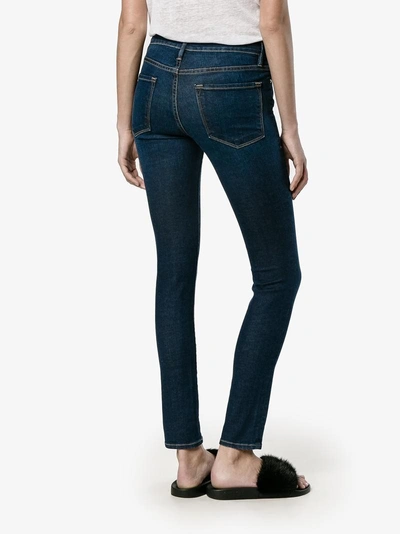 Shop Frame Denim Blue Le Skinny De Jeanne Jeans