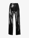 MSGM SEQUINNED WIDE LEG TROUSERS