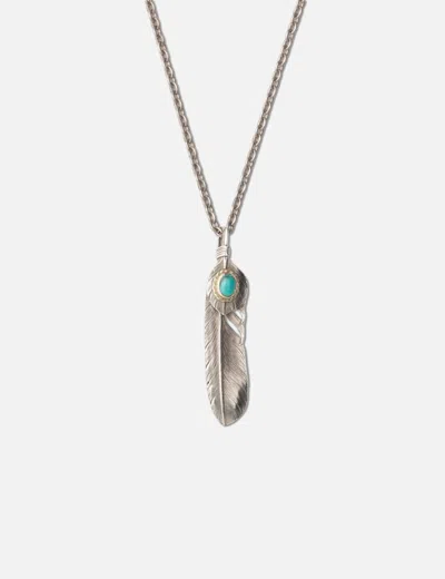 Albatory Silver Feather Set In Red