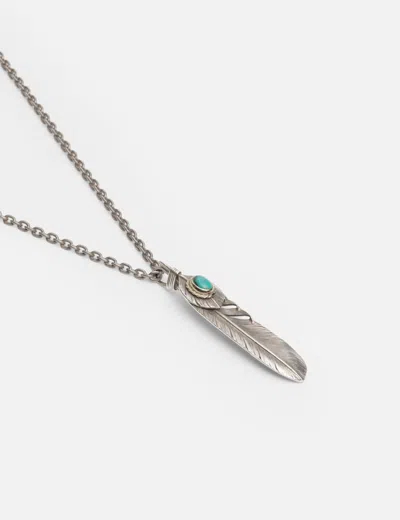 Albatory Silver Feather Set In Red
