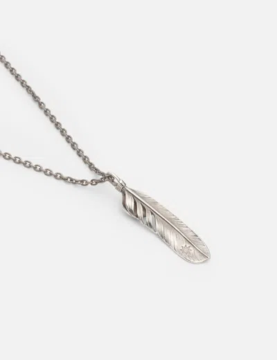 Albatory Silver Feather Set In Red