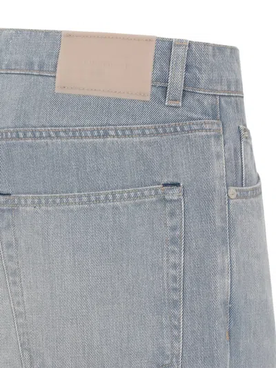 Our Legacy Vast Cut High-waisted Wide-leg Cotton Denim Jeans In Pale Coast Wash Blue