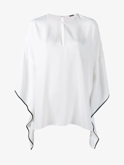 Shop Gucci Keyhole Kaftan Top In White