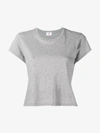 Re/done Cropped Hanes Boxy Fit 'perfect' T In Grey