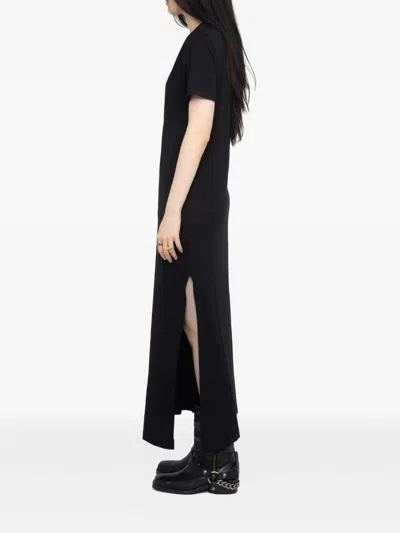 Zadig & Voltaire Raja Wings-motif Maxi Dress In Brown