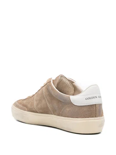 Golden Goose Soul Star Suede Sneakers With White Leather Heel Tab In Neutral