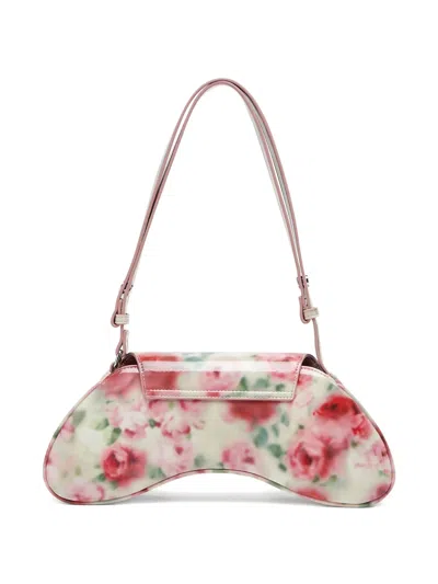 Diesel White And Pink Play Polyurethane Handbag In Neutral