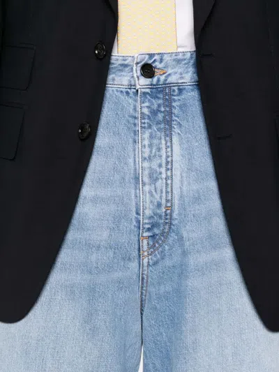 Givenchy Jeans With Seams In Blue