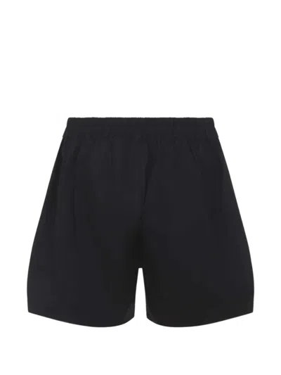 Rick Owens Boxers Shorts Cotton Layered Design Pockets In Black