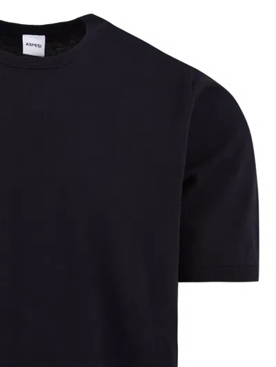 Aspesi Sweaters Blue In Black