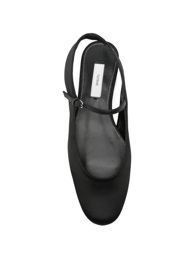 Totême Nappa Leather Slingback Mary Jane Ballerina Flats In Multi