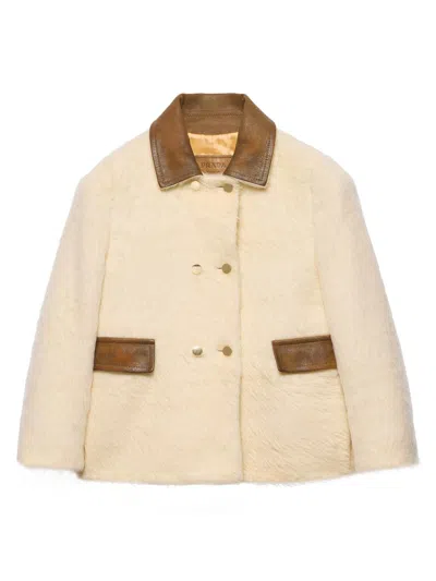 Prada Double-breasted Aspen Jacket In Multi