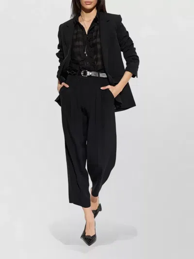 Isabel Marant Feray Tailored Jacket Notch Lapel Design In Black