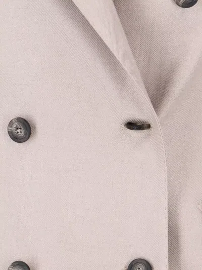 Tagliatore Suit Double Breasted Button Detail Tailoring In Neutral
