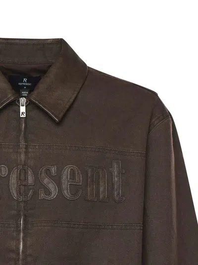 Represent Roscoe Bomber Jacket In Brown