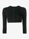 ALAÏA ALAÏA CROPPED BUTTON-UP CARDIGAN,7S9VA10CM03511817676