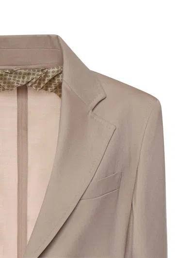 Max Mara Single-breasted Wool-blend Blazer In Neutral