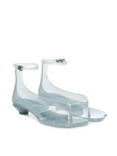 Chloé Chloe Women Pastel Light-blue Tpu Chloe Jelly Thong Sandals In Green
