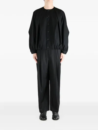 Ader Error Button Long-sleeve Jacket In Black