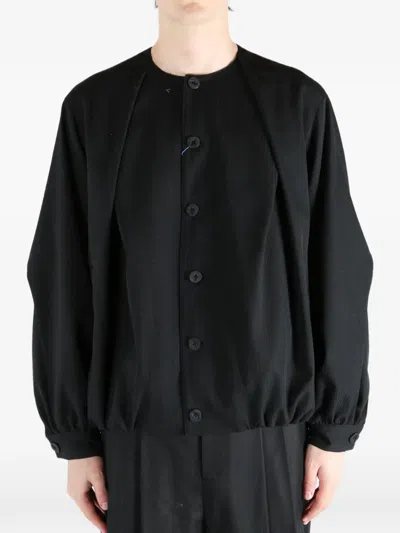 Ader Error Button Long-sleeve Jacket In Black