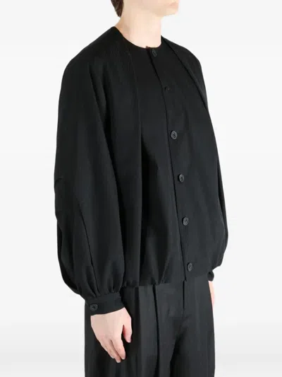Ader Error Button Long-sleeve Jacket In Black