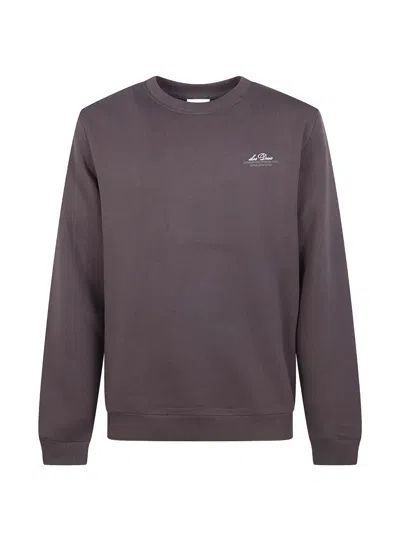 Les Deux "ben Globe" Sweatshirt In Brown