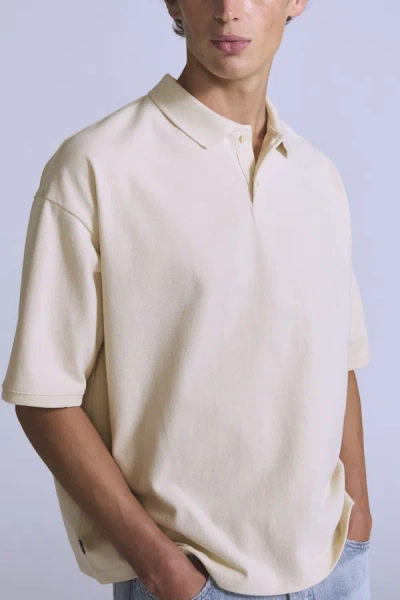 Levi's Cropped Polo In White