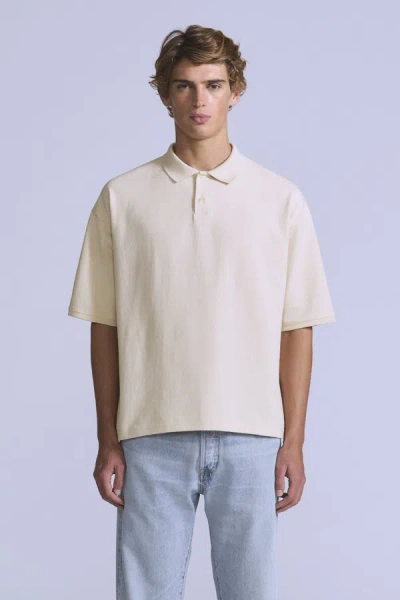 Levi's Cropped Polo In White