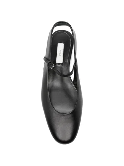 Totême Nappa Leather Slingback Mary Jane Ballerina Flats In Multi