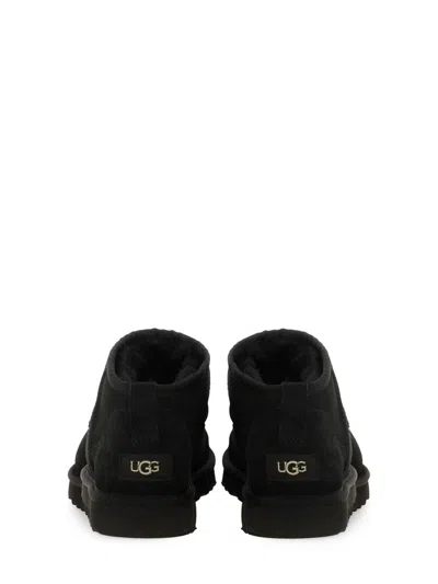 Ugg Classic Ultra Mini Sheepskin Ankle Boots 7-10 Yea In Black