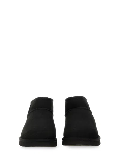 Ugg Classic Ultra Mini Sheepskin Ankle Boots 7-10 Yea In Black